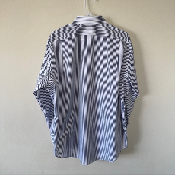 Polo Ralph Lauren Regent Dress Shirt Mens 16.5 32/33 Blue Striped Button Down - Picture 4 of 5